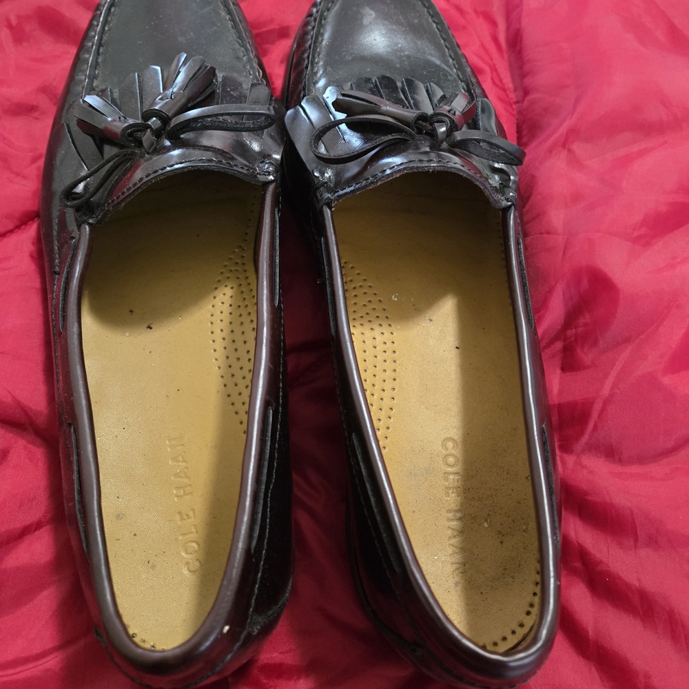 Cole Haan Black Loafers with Tassels